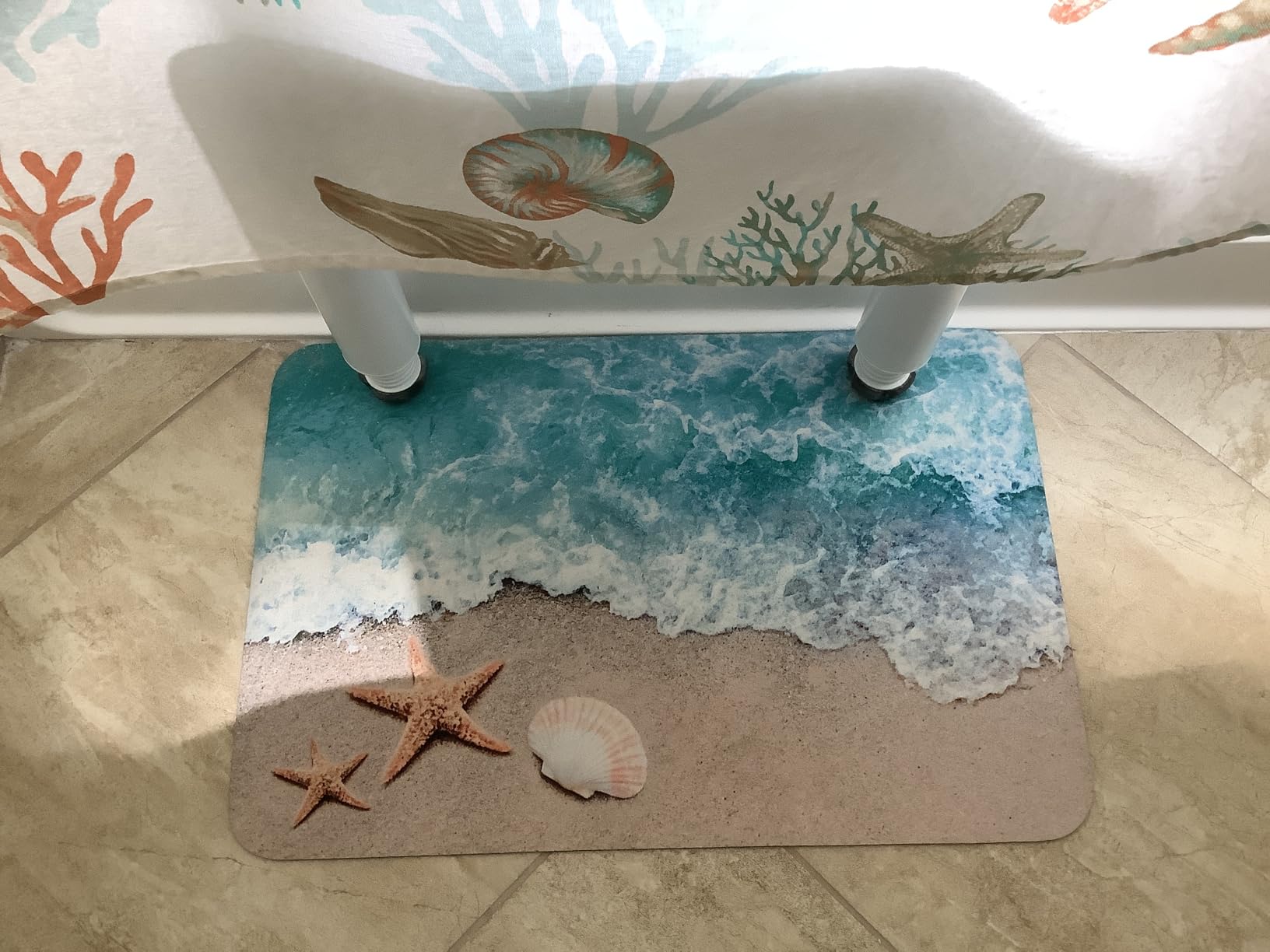 Patriotic 4th of July Welcome Bathroom Rugs, Quick Dry Bath Mat 16x24 in | Absorbent, Non Slip, Rubber Back, Machine Washable Bathroom Mat for Shower, Tub and Sink Areas with Independence Day Eagle customer photo 2
