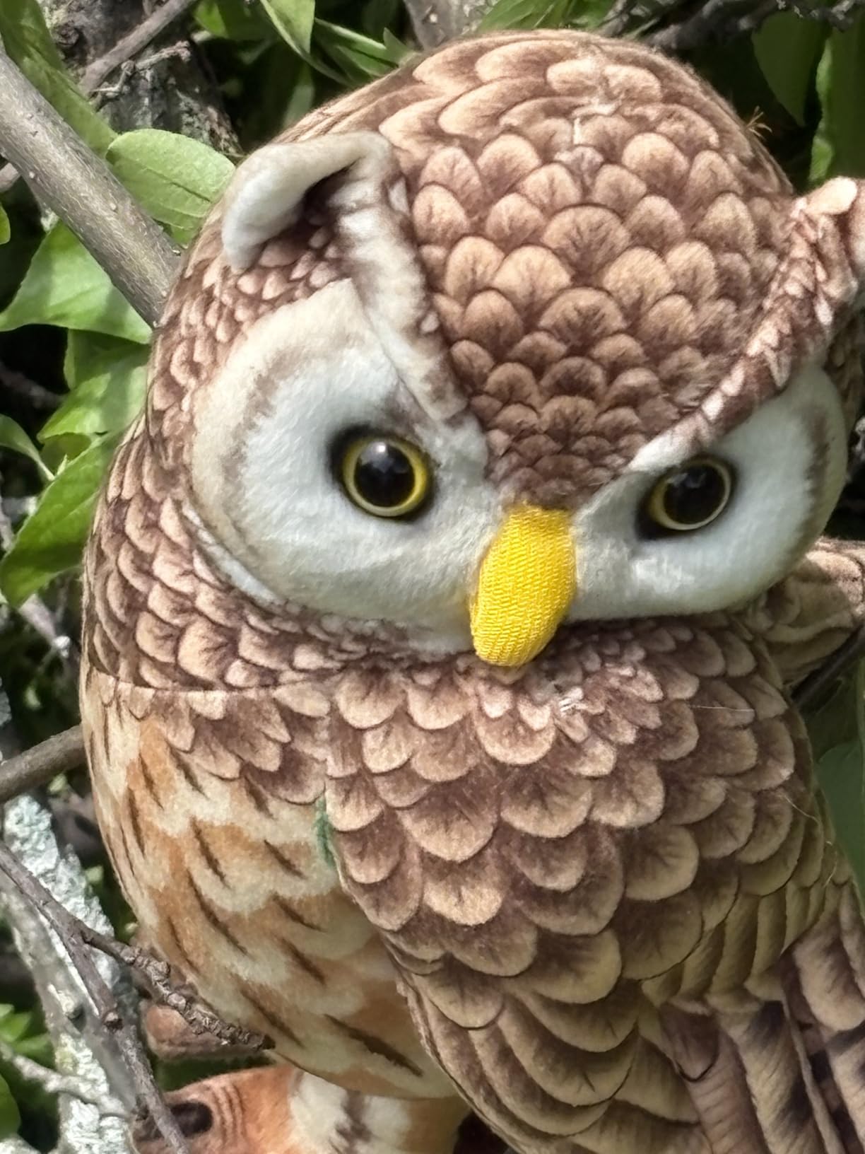 Furvana Realistic Owl Stuffed Animal Toy, 8