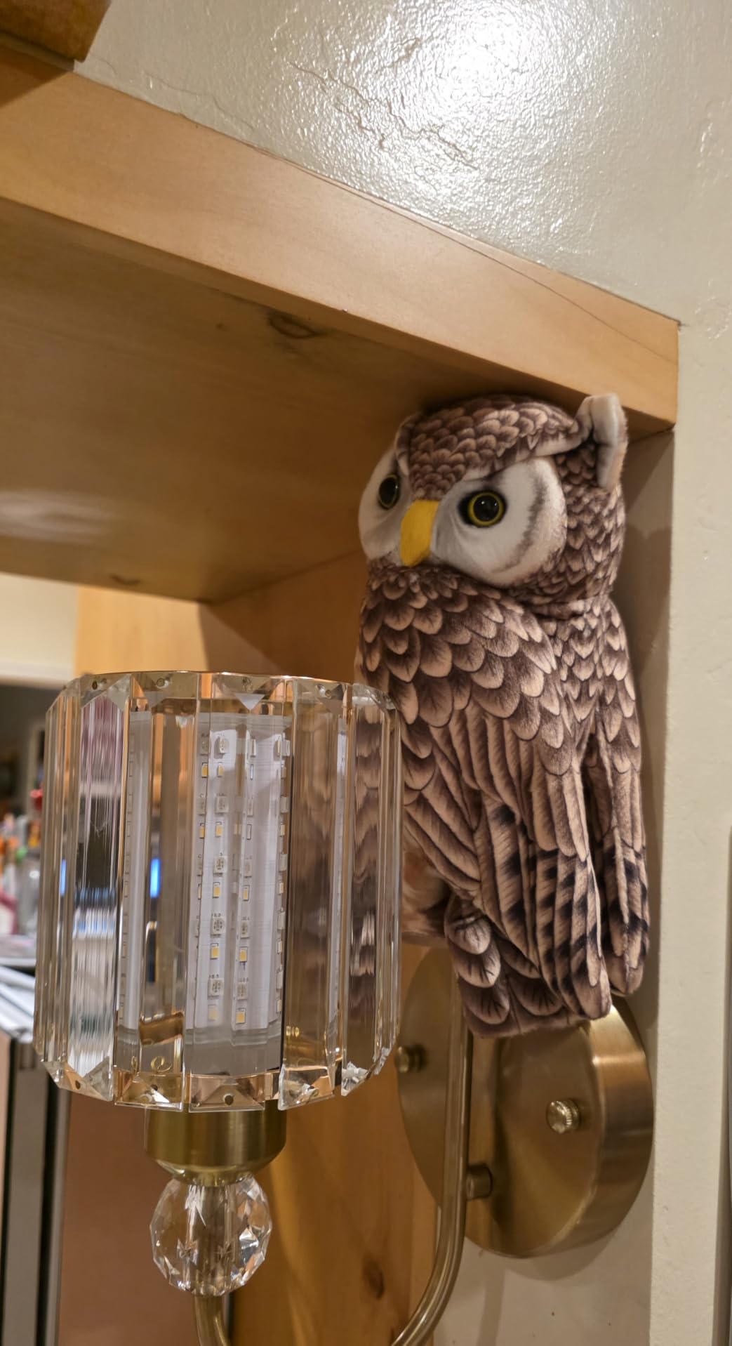Furvana Realistic Owl Stuffed Animal Toy, 8
