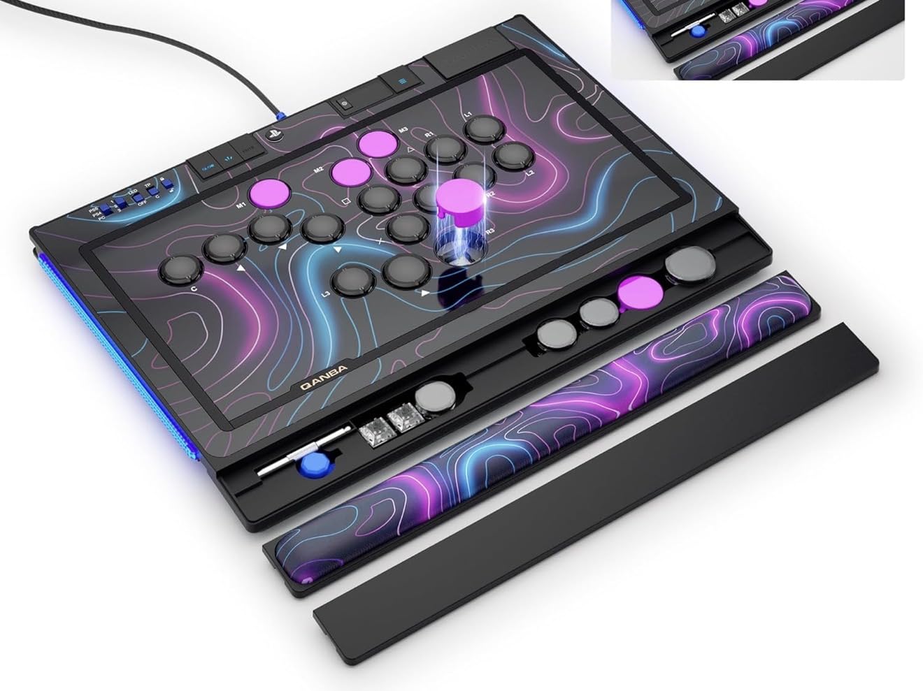 Qanba Sapphire S1 Street Fighter 6 Juri Edition Leverless Arcade Controller Joystick for PlayStation 5 and PlayStation 4 and PC (Fighting Stick) Officially Licensed Sony Product，Detachable Joystick，Tournament Grade for Fighting Games,18 Adjustable Buttons, Detachable Wrist Rest customer photo 1