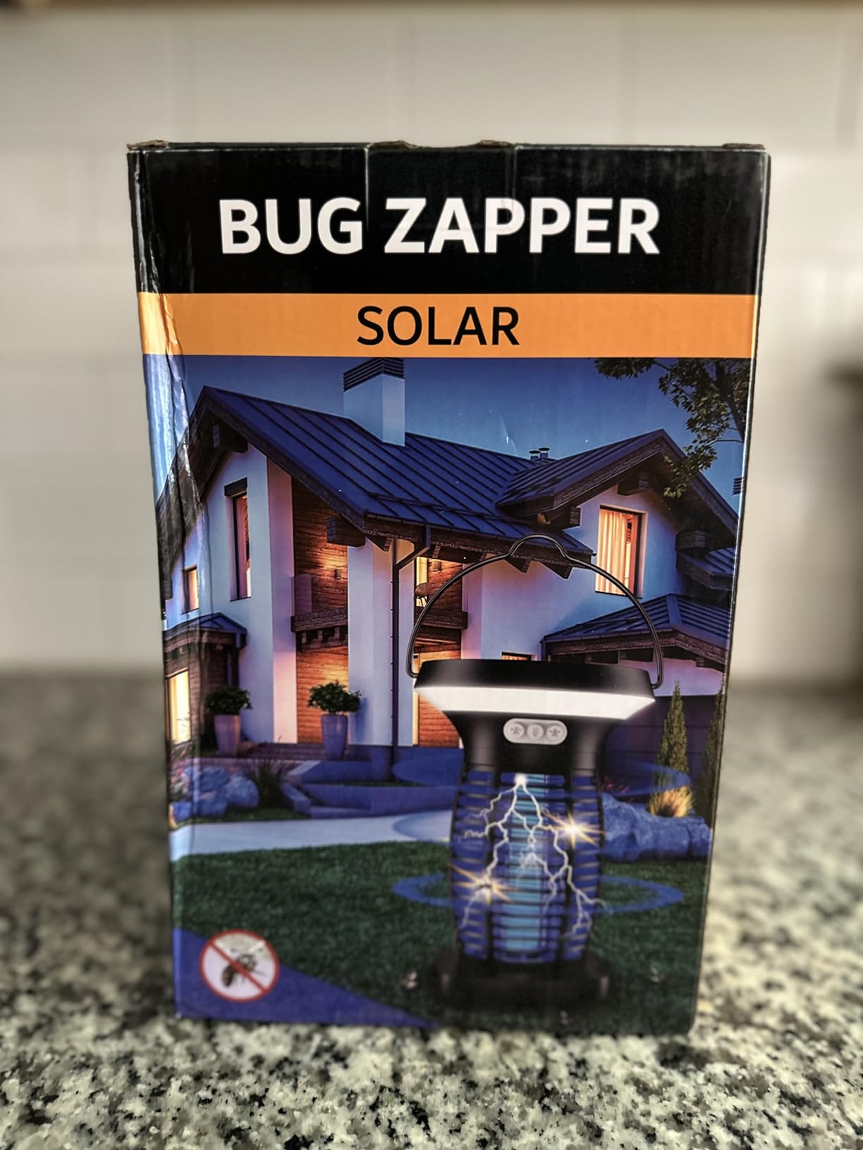 OnBeam Solar Bug Zapper Outdoor, 4200V Electric Mosquito Killer for Patio customer photo 1