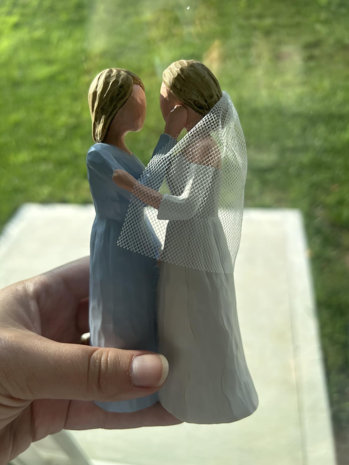 Mother of the Bride Gifts from Daughter, Sentimental Wedding Day Figurine for Mom for Bridal Shower and Wedding Morning, Hand-Painted Resin Mother Daughter Keepsake with Gift Box customer photo 1