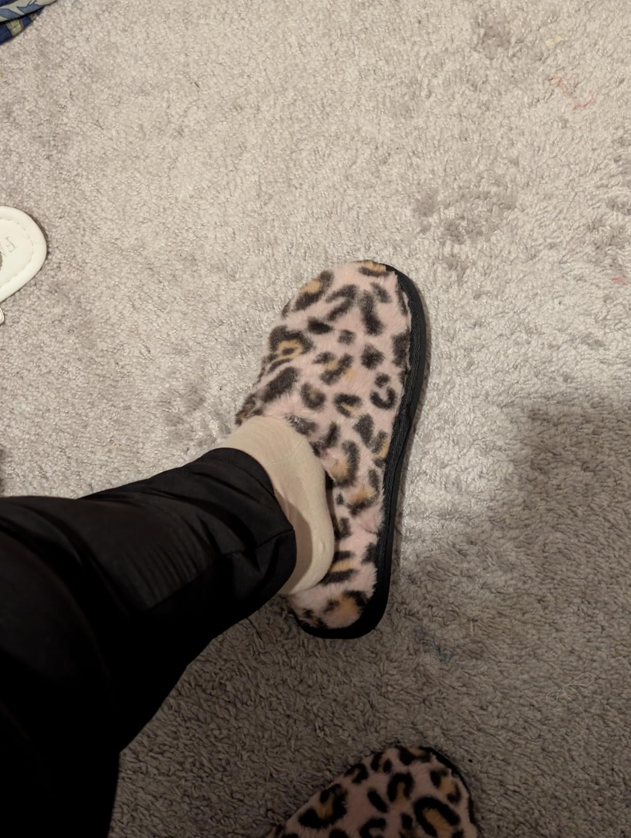 JOLLYVOGUE Cheetah Slippers for Women, Leopard Memory Foam House Shoes customer photo 2