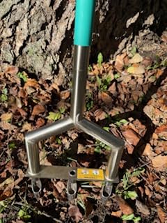 Heavy Duty Steel Hollow Tine Core Aerator for Clay Soil, Non-Clog - Blue customer photo 1