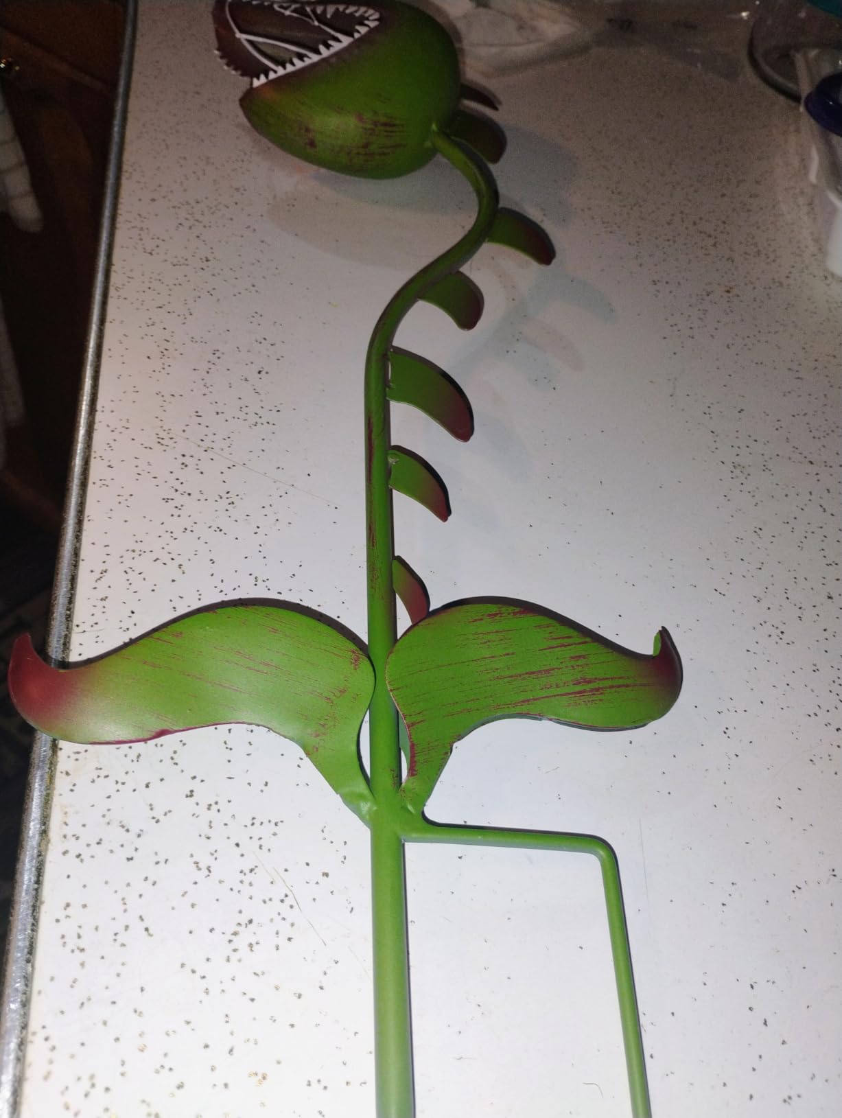 Metal Carnivorous Plant Garden Stake | Handmade Venus Flytrap Monster Plant Sculpture customer photo 1