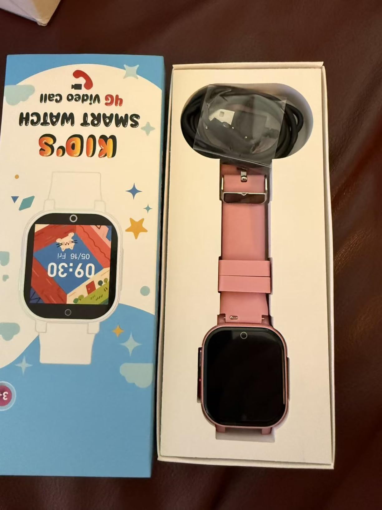 4G Kids Smart Watch with GPS Tracker, Video & Voice Call, SOS, WiFi, IP68 Waterproof, AI Smart Features, Parental Control Phone Watch for Boys Girls Age 3+ (SIM Card Included) customer photo 1