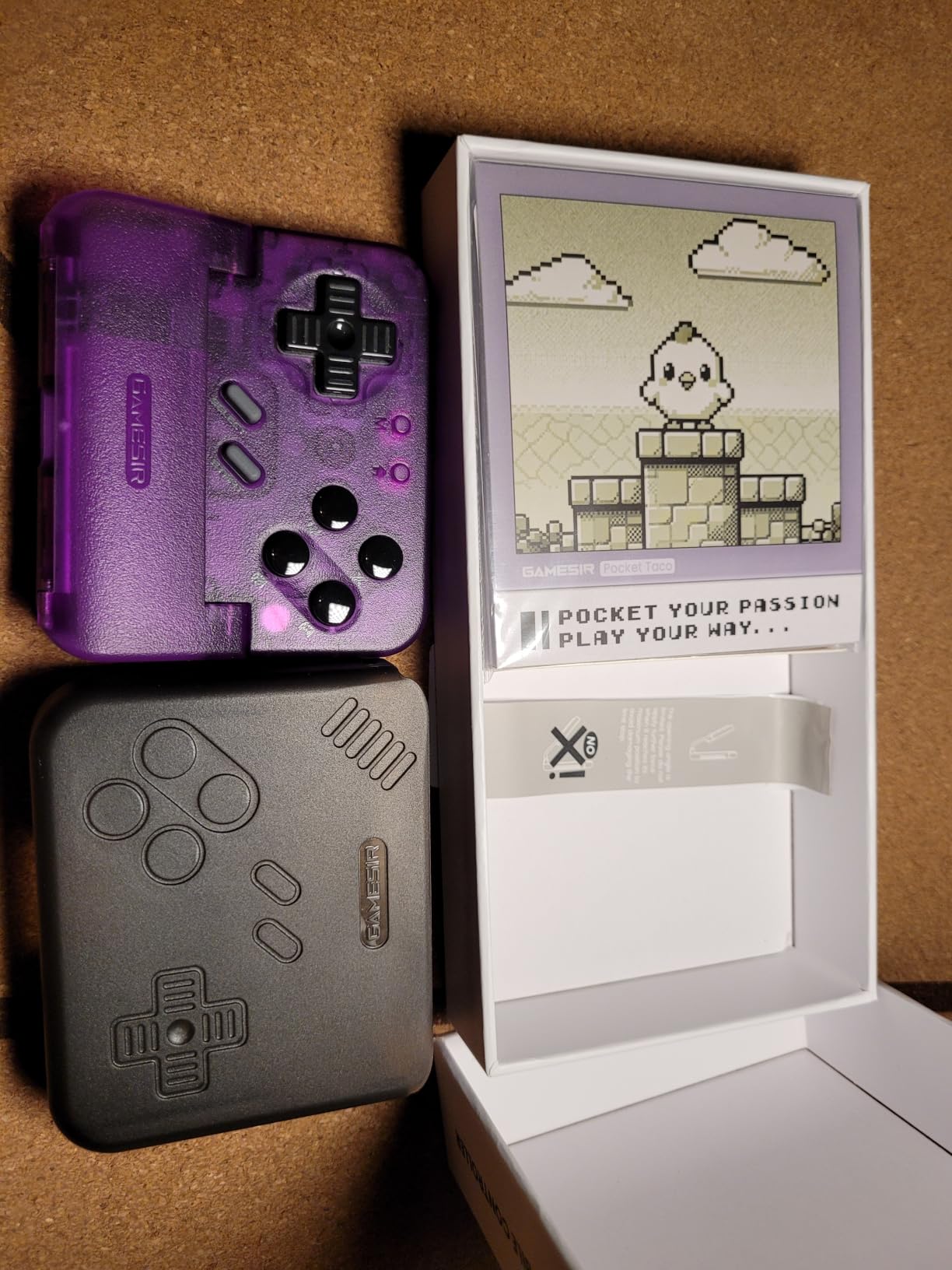GameSir Pocket Taco Vertical Mobile Gaming Controller – Retro Arcade Bluetooth Gamepad for Android, Portableh Wireless Game Controller for phone, 600mAh Battery, Pass-Through Charging - Purple customer photo 1