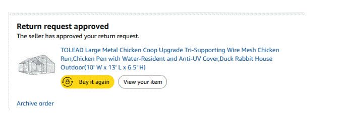 TOLEAD Large Metal Chicken Coop Upgrade Tri-Supporting Wire Mesh Chicken Run,Chicken Pen Walk in with Water-Resident and Anti-UV Cover,Duck Rabbit House OutdoorοΌ374.4