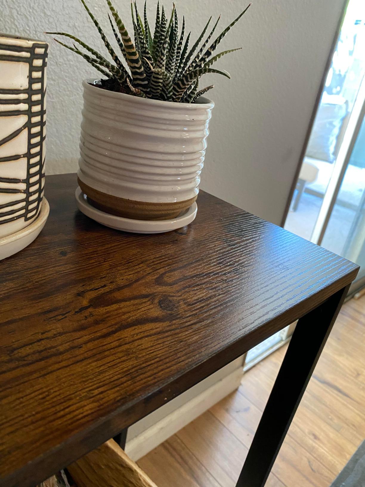 VASAGLE End Table with Charging Station, Narrow Side Table, Nightstand customer photo 1