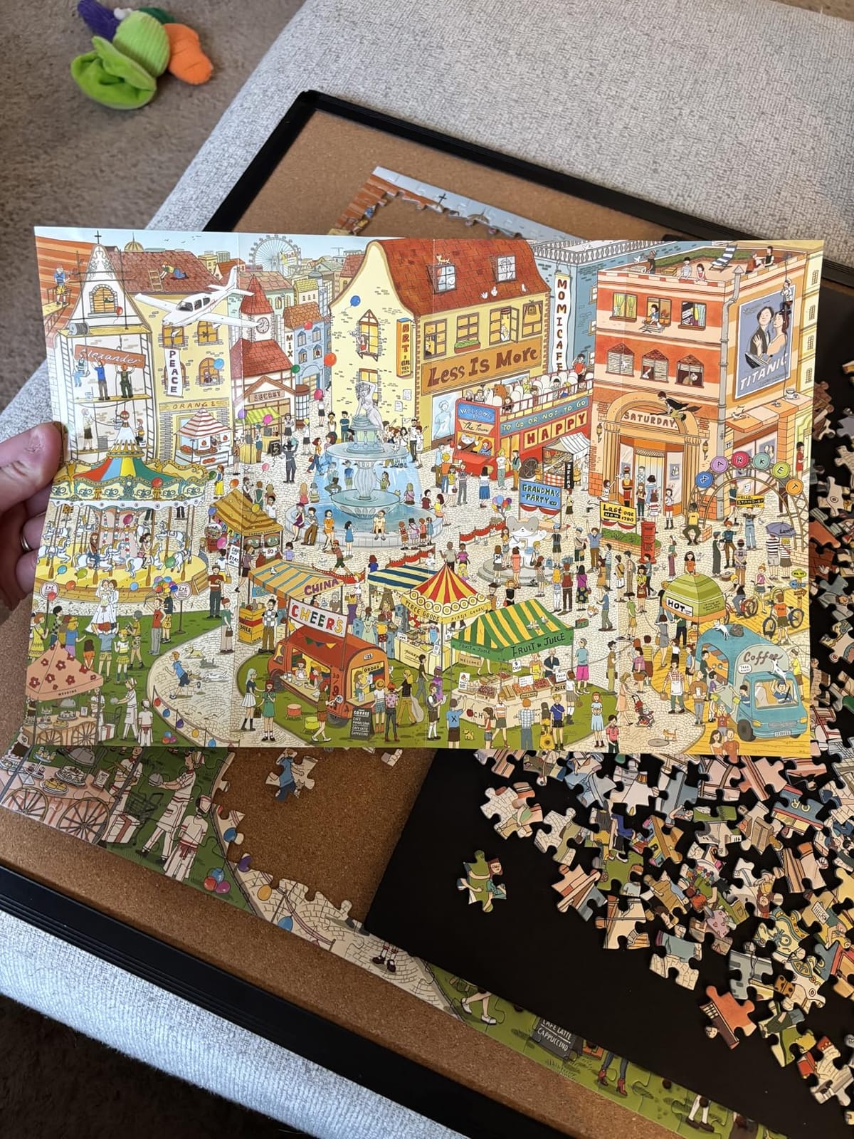 MOMIBOOK 1000 Piece Puzzle for Adults Jigsaw Puzzles, Painting Image, Hard customer photo 2