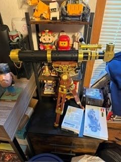 PANTASY Vintage Telescope Building Set for Adults, Collectible Display | Vintage Telescope Model, Adjustable Tripod, Reflector Viewing, 3 Interchangeable Star Maps customer photo 1