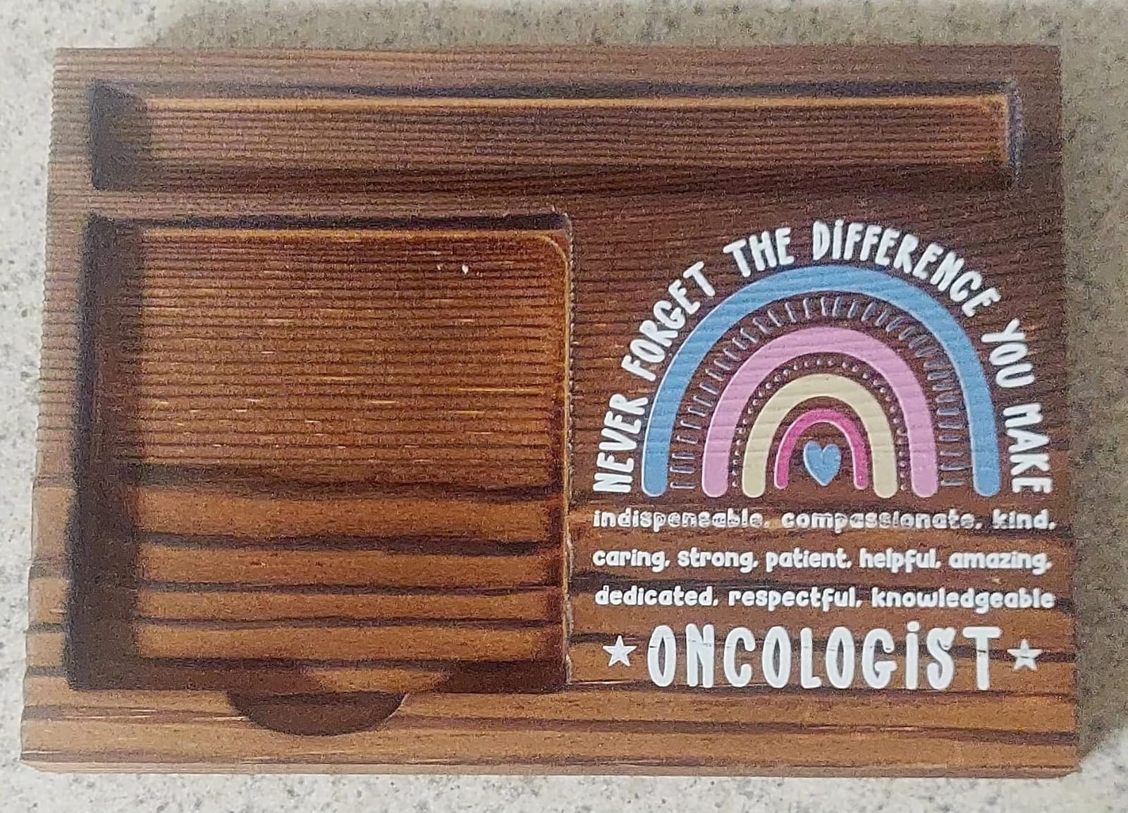 Oncologist Sticky Note Holder for Desk, Thank You Gift for Cancer Doctor, Appreciation Office Decor for Women Men, Retirement Birthday Graduation Healthcare Appreciation PB092 customer photo 1