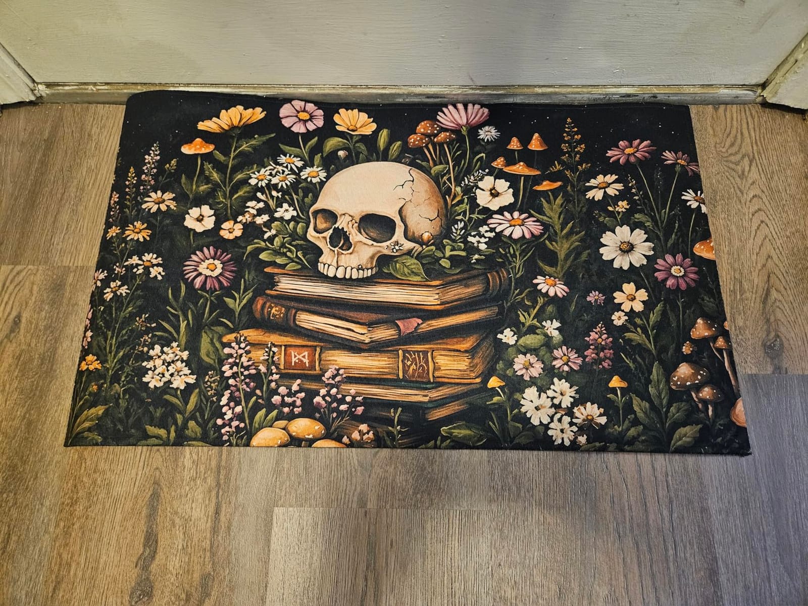Colorful Chameleon Door Mat Indoor 17x29.5 Inch,Tropical Jungle Branch Doormat for Kitchen Bathroom,Vibrant Reptile Decorative Floor Pad Gifts,Nonwoven Entry Rug,Non Slip Dot Plastic Backing customer photo 2