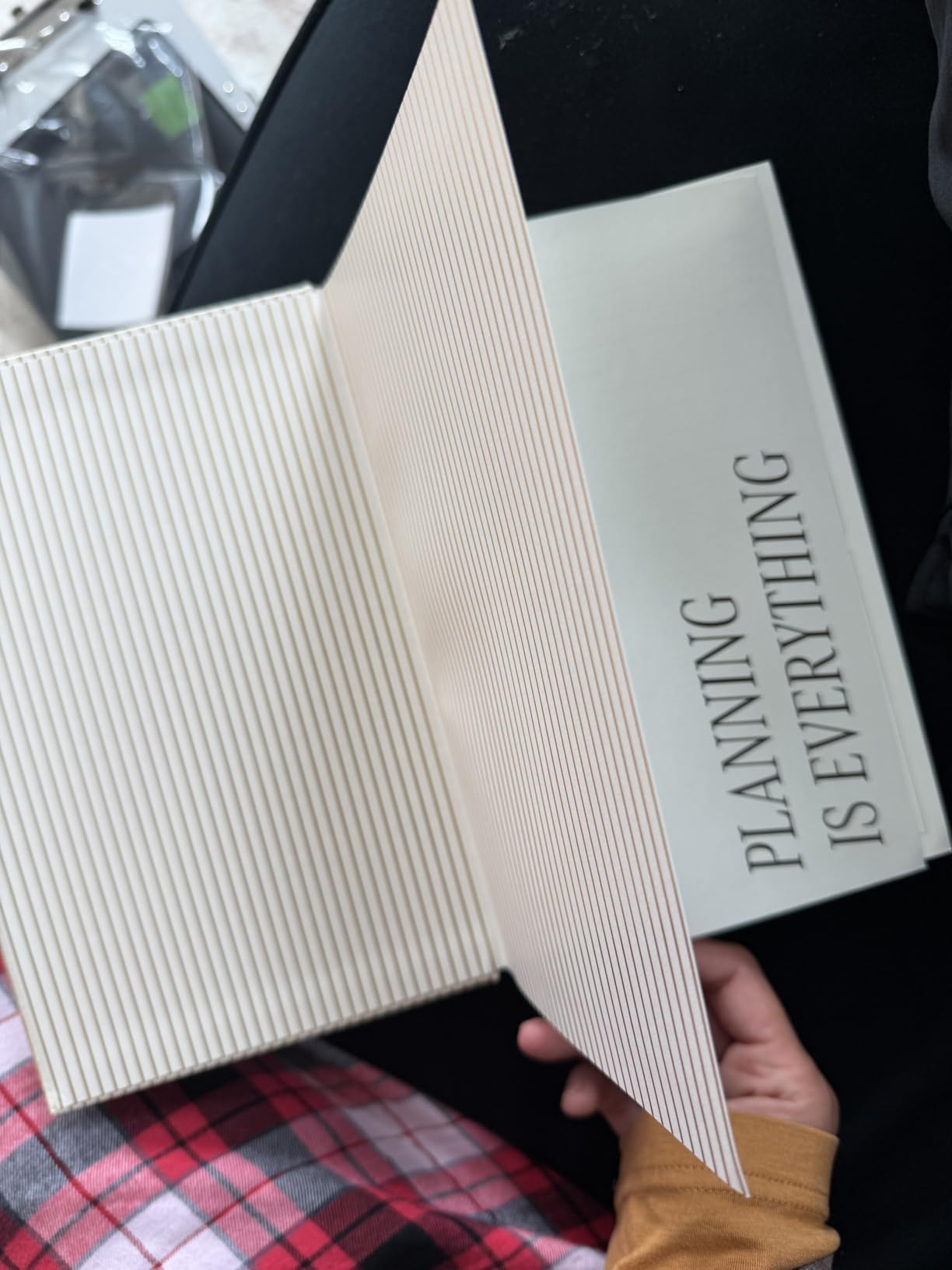 kate spade new york Celebration Planner, Gold Pinstripe, Party Planning Journal with Ribbon Bookmark, 128 Pages customer photo 2
