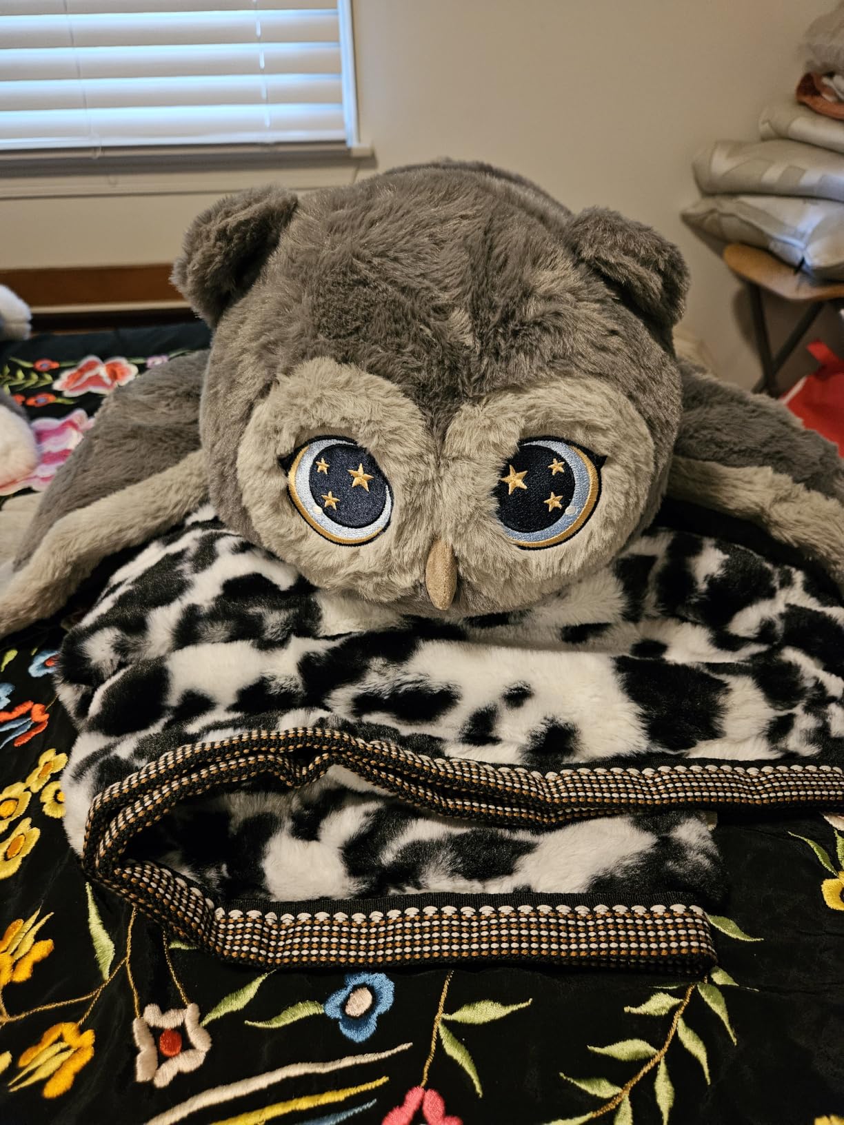 Mewaii Weighted Stuffed Animals Owl Plush, Heatable Coolable, 2-5lbs, 23in | Adjustable Comfort, Microwaveable Removable Inner Pad, Machine Washable Cover, Cozy Gift for Adults & Kids customer photo 1