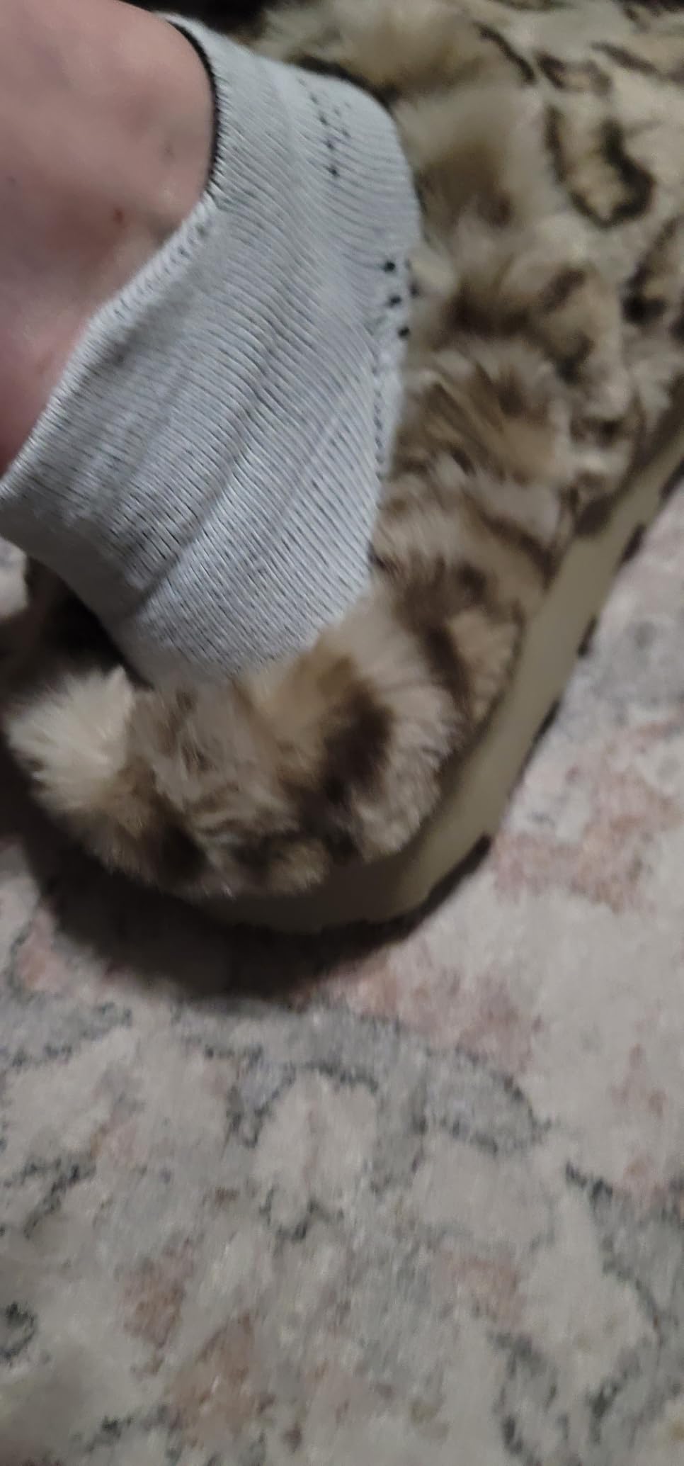 GOEWY Cheetah Print Slippers For Women, House Fuzzy Shoes with Memory Foam customer photo 1