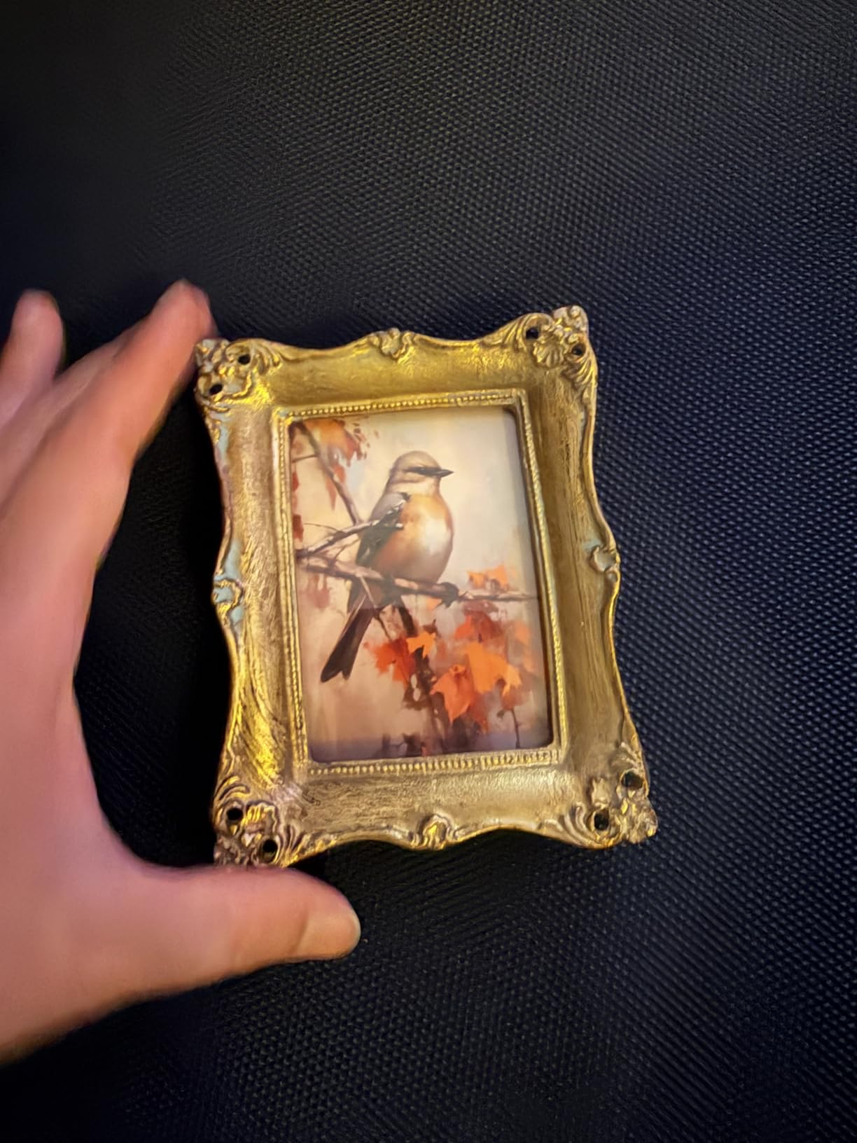 Vintage Fox Flower Fall Small Picture Frame Wall Decor 3x4in customer photo 1