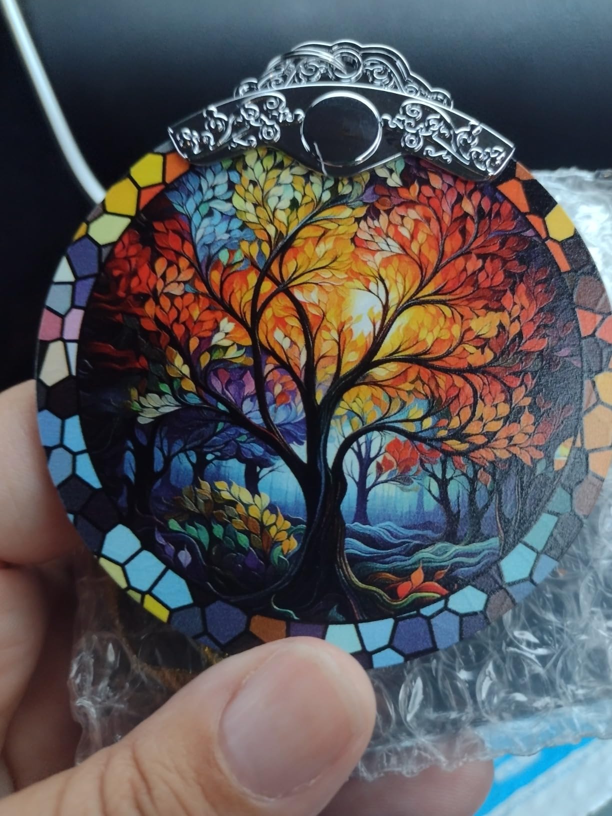 Dragonfly Tree Christmas Ornament Crystal Glass 3*3.3 IN for XmasTree Decor customer photo 2