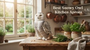 Best Snowy Owl Kitchen Aprons