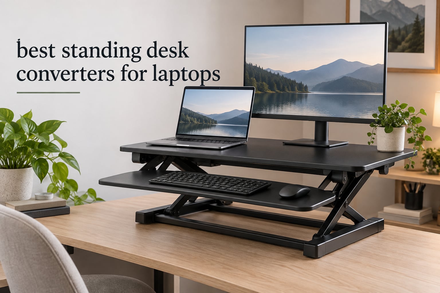 best standing desk converters for laptops