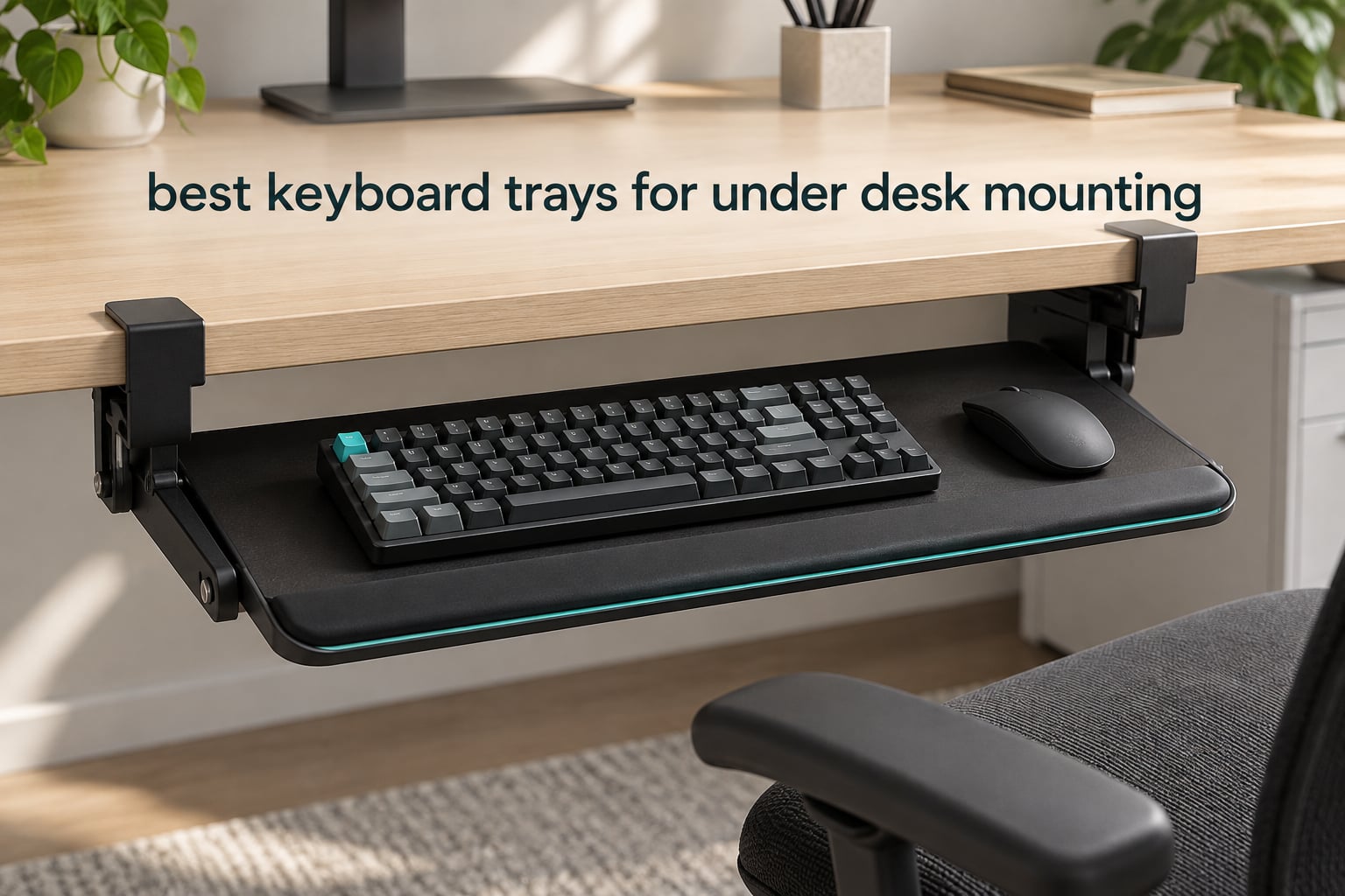 best keyboard trays for under desk mounting