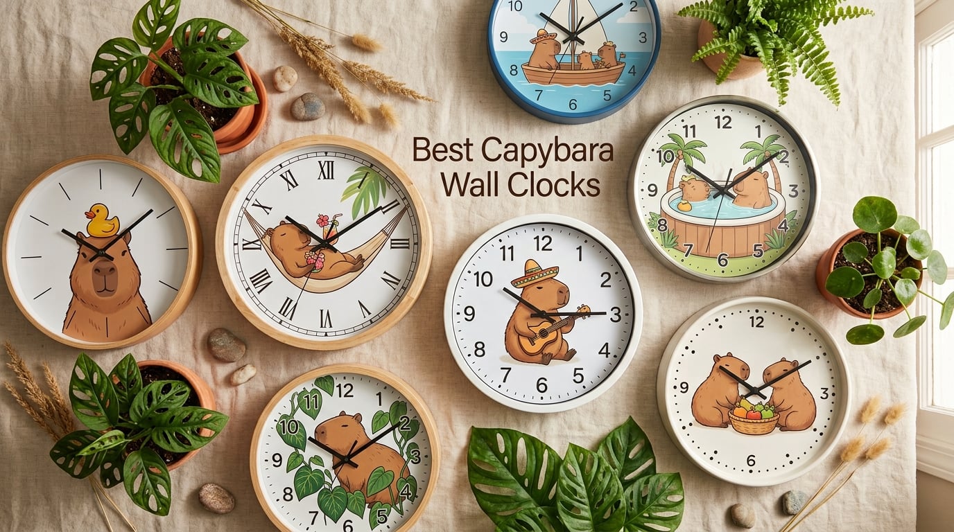 Best Capybara Wall Clocks