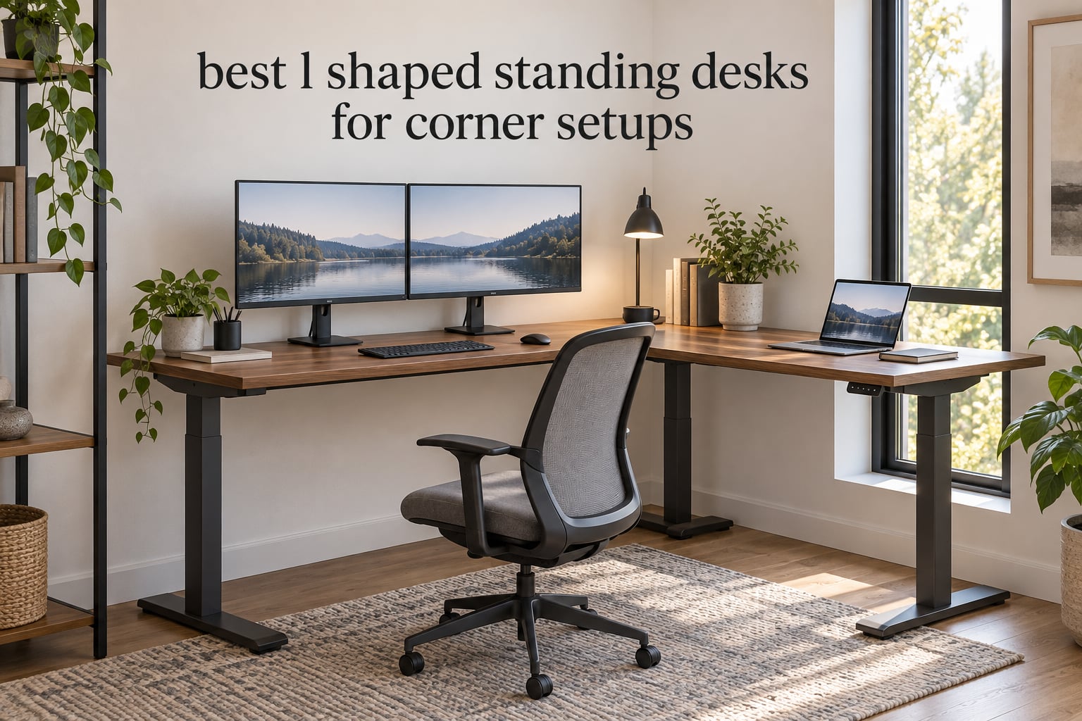 best l shaped standing desks for corner setups