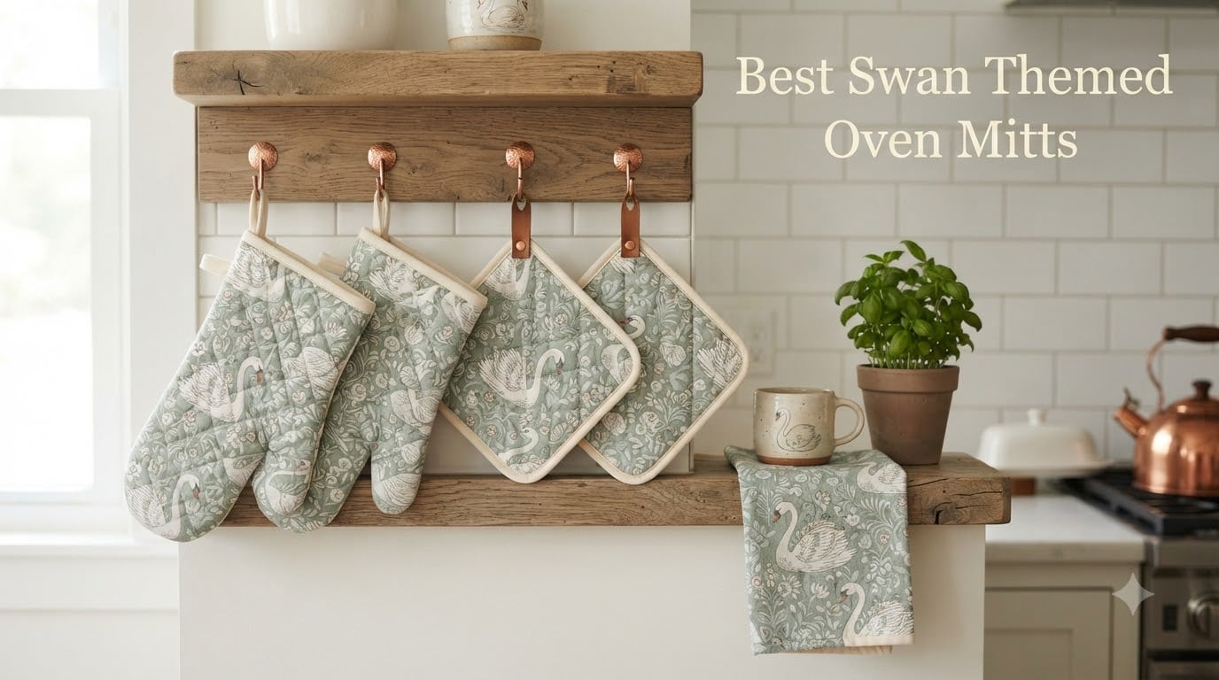 Best Swan Themed Oven Mitts