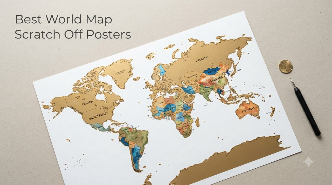 Best World Map Scratch Off Posters