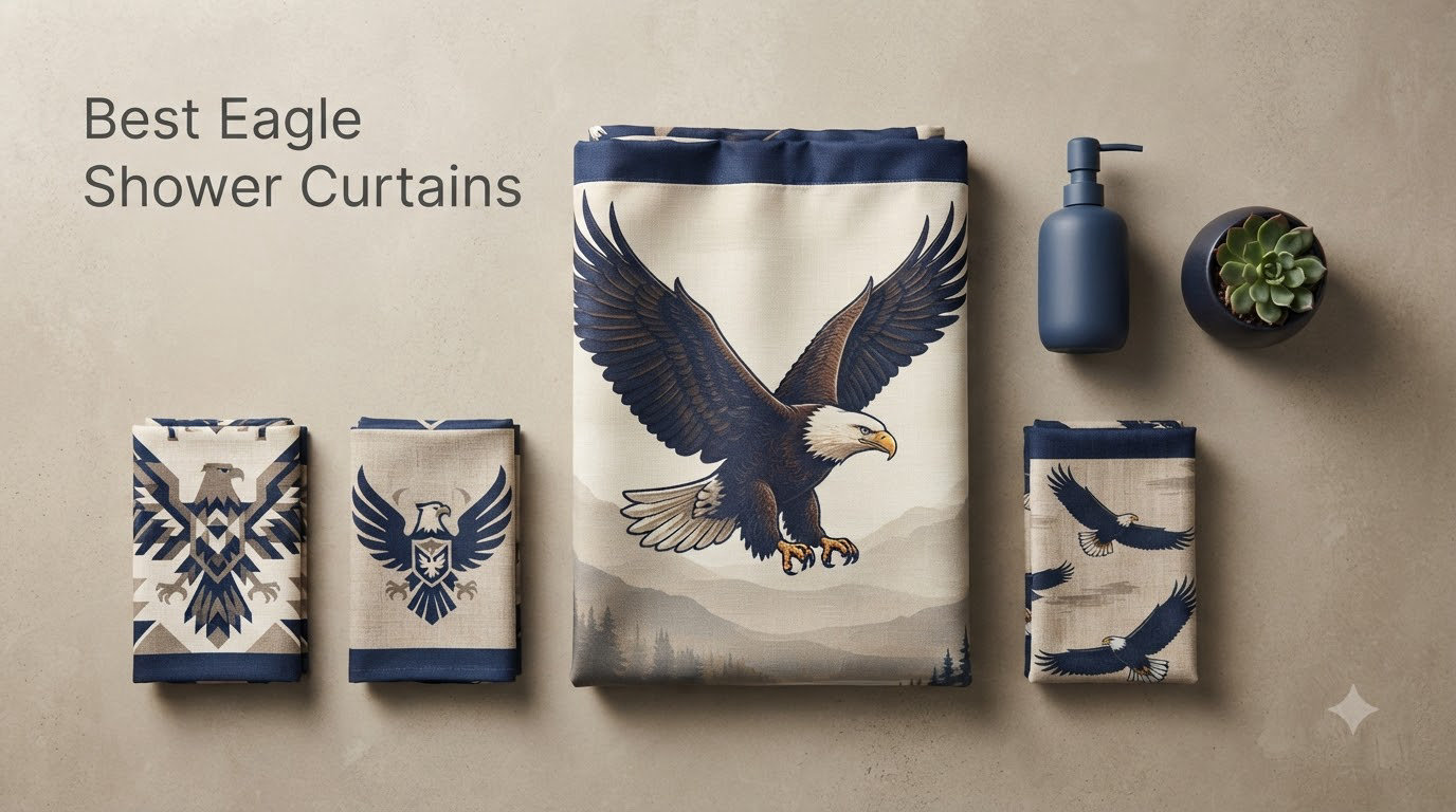 Best Eagle Shower Curtains