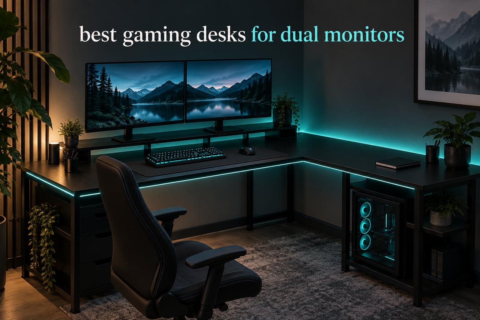 best gaming desks for dual monitors