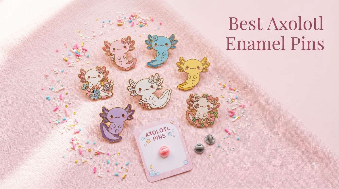 Best Axolotl Enamel Pins