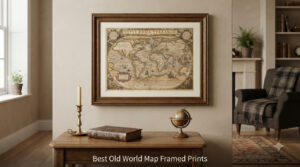 Best Old World Map Framed Prints