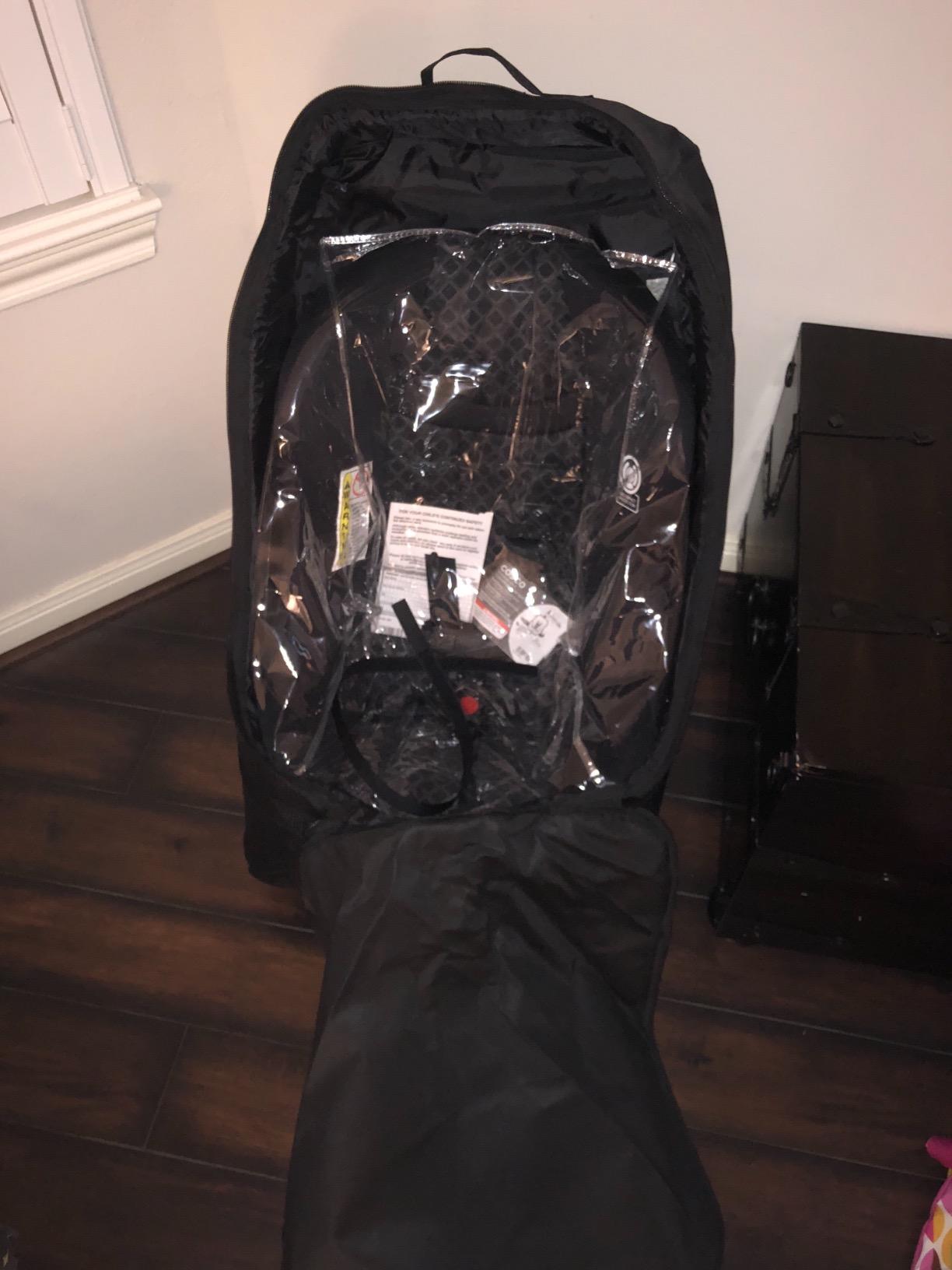 J.L. Childress Padded Backpack Car Seat Travel Bag - Deluxe, Black customer photo 1