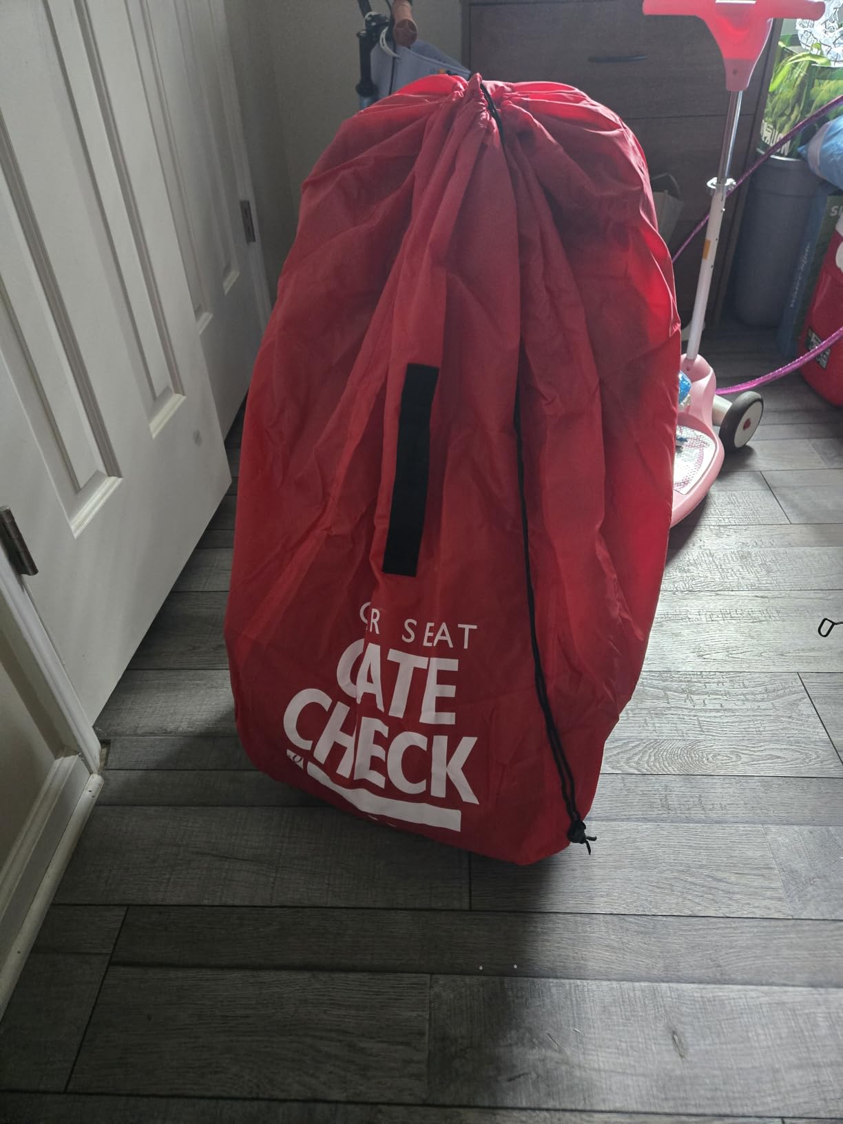 J.L. Childress Gate Check Travel Bag for Car Seats & Infant Carriers, Red customer photo 2