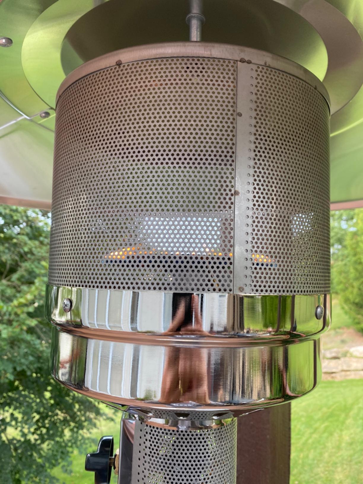 Fire Sense 61130 Patio Heater with Wheels, 48,000 BTU, Aqua Blue customer photo 1