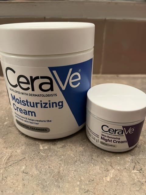 CeraVe Night Cream, Facial Moisturizer with Peptides & Niacinamide, 1.7oz customer photo 1