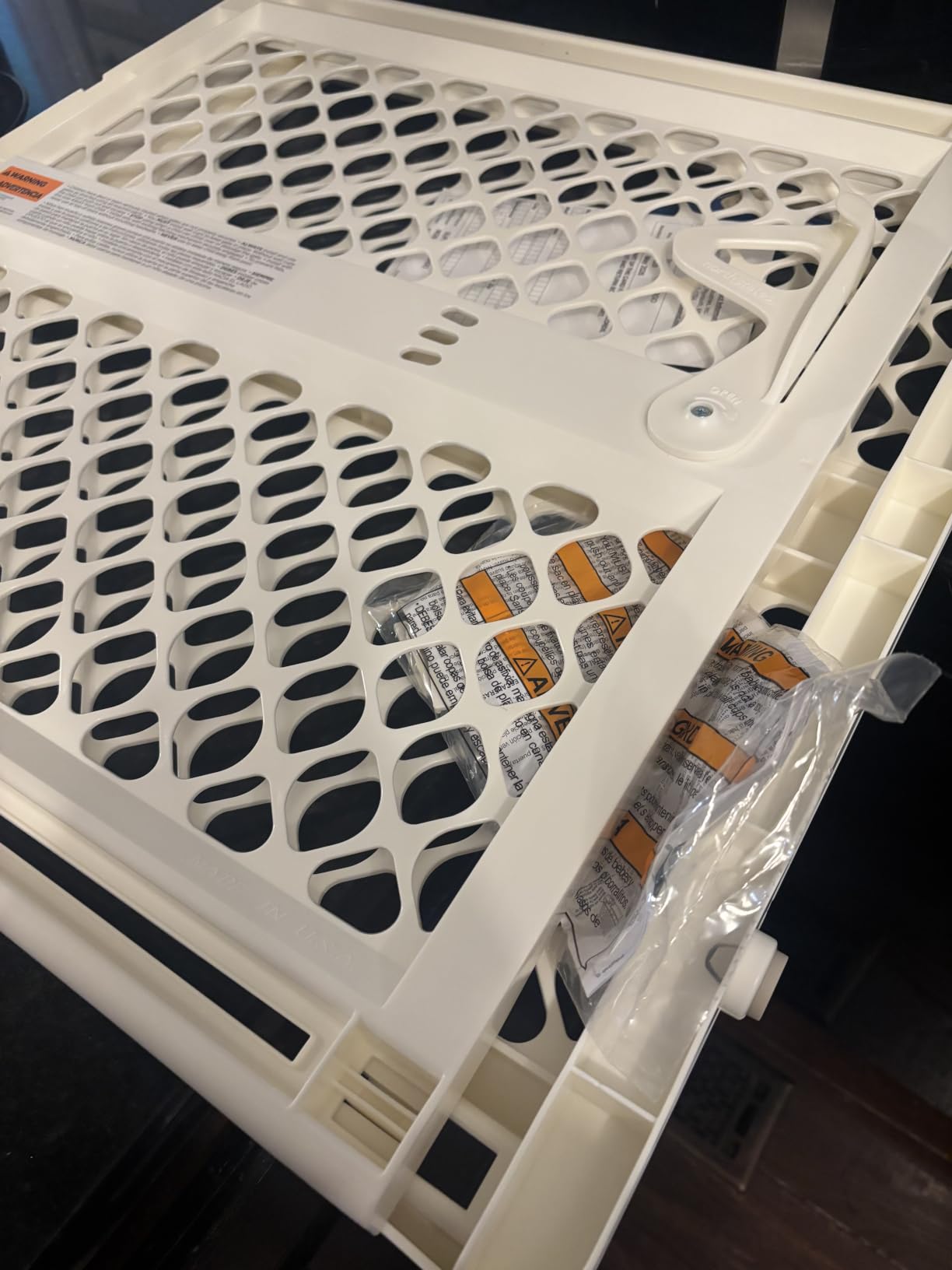 Toddleroo by North States - Supergate Ergo Baby Gate: Plastic Baby Gate for Stairs & Doorways - Adjustable Indoor Safety Gate - Made in USA - 26 to 42 Inches Wide - 26 Inches Tall - Sand customer photo 1