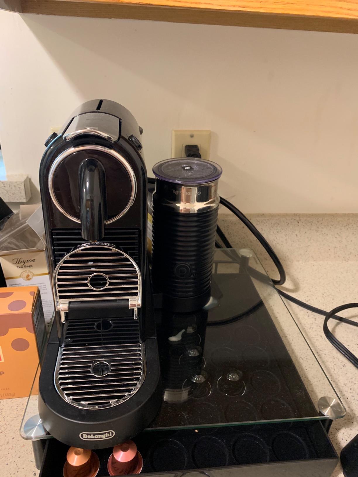 Nespresso CitiZ Coffee and Espresso Machine by De'Longhi with Milk Frother, Black, 9.3 x 14.6 x 10.9 inches customer photo 2