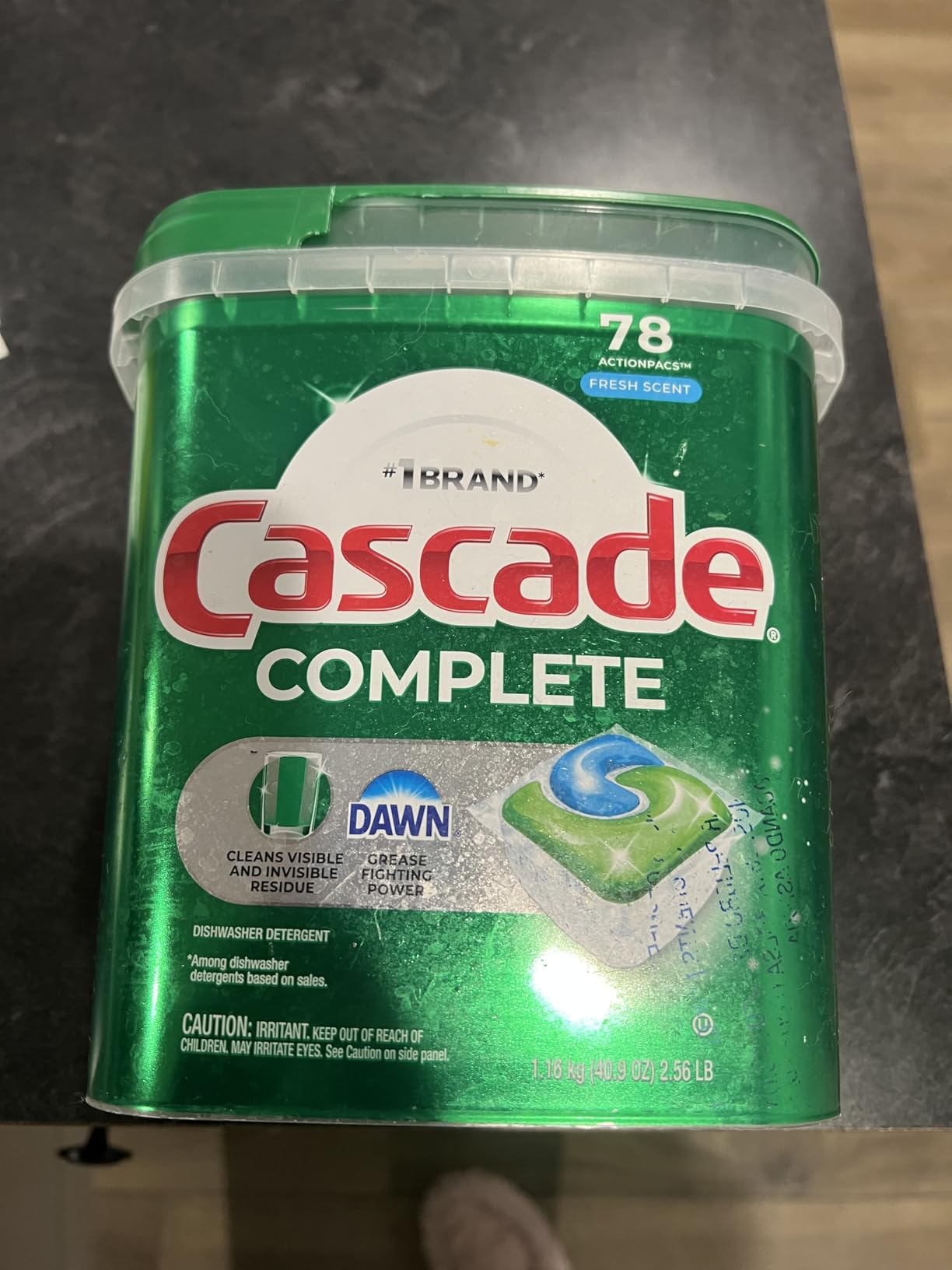 Cascade Complete Dishwasher Pods - Fresh Scent ActionPacs, Dishwasher Detergent, Dishwasher Soap, Detergent Pods, 78 Count customer photo 1
