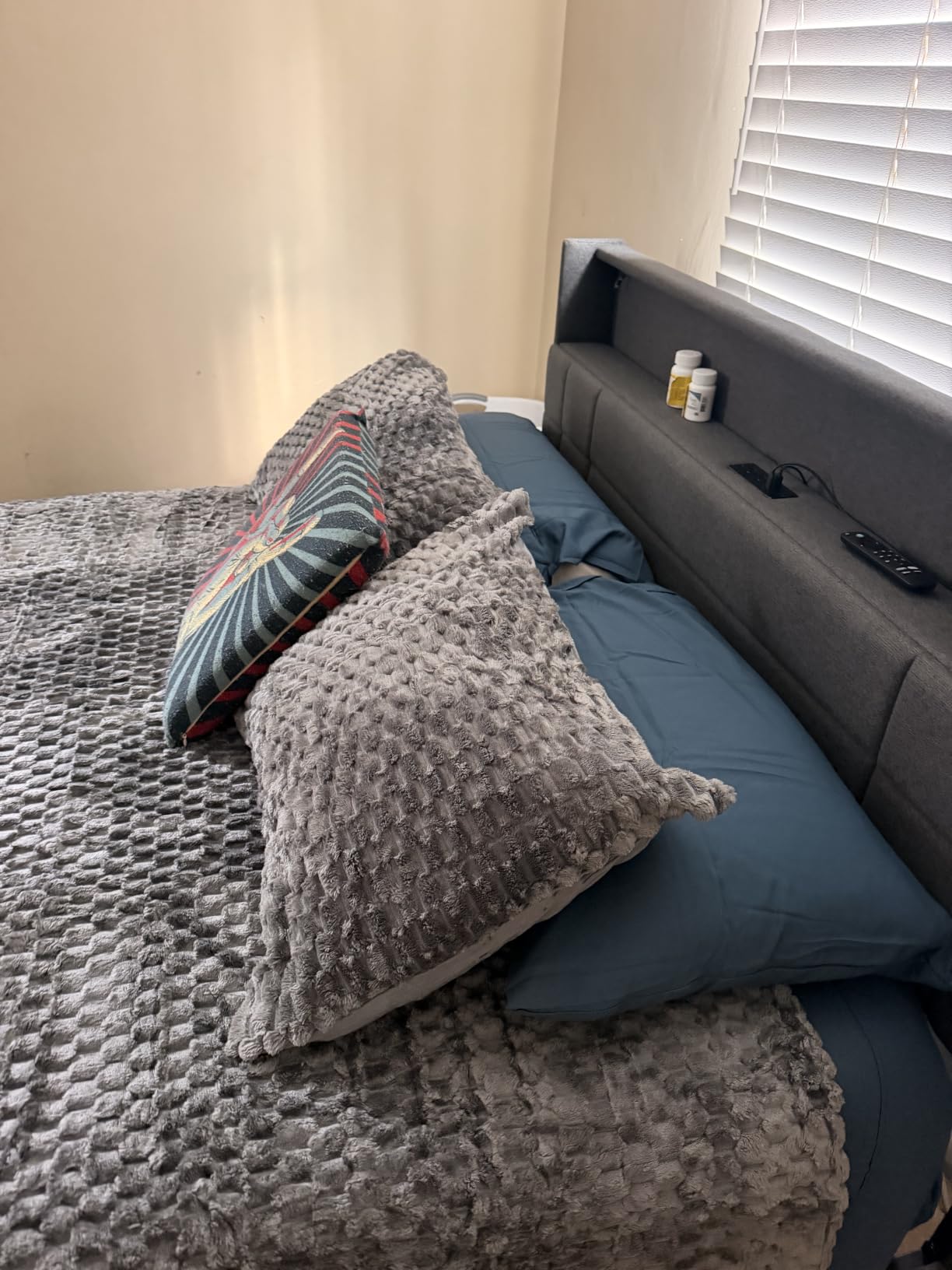 Bare Home Queen Sheet Set - 1800 Ultra-Soft (Queen, Grey) customer photo 1