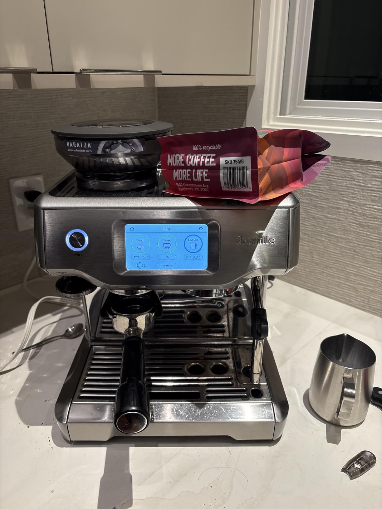 Breville BES880BSS Barista Touch Espresso Machine, Brushed Stainless Steel customer photo 2