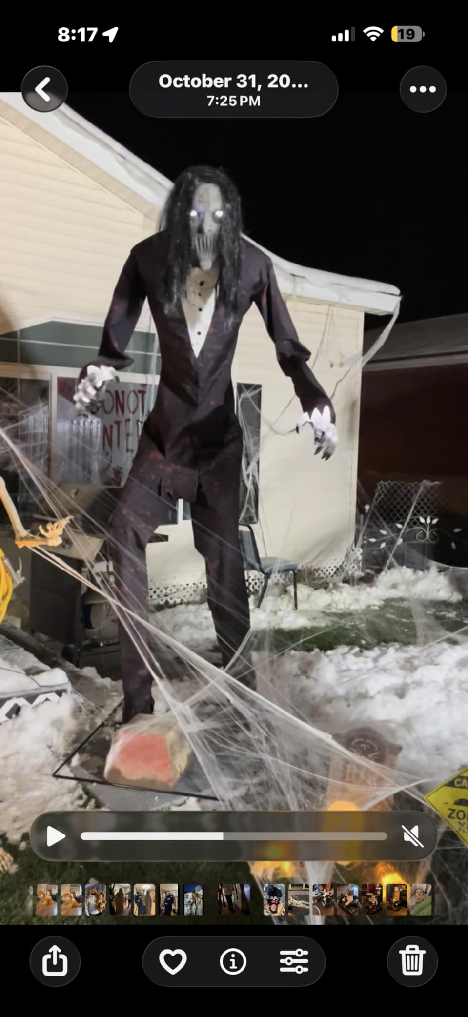 1000 sqft Spider Webs Halloween Decorations with 30 Fake Spiders customer photo 2