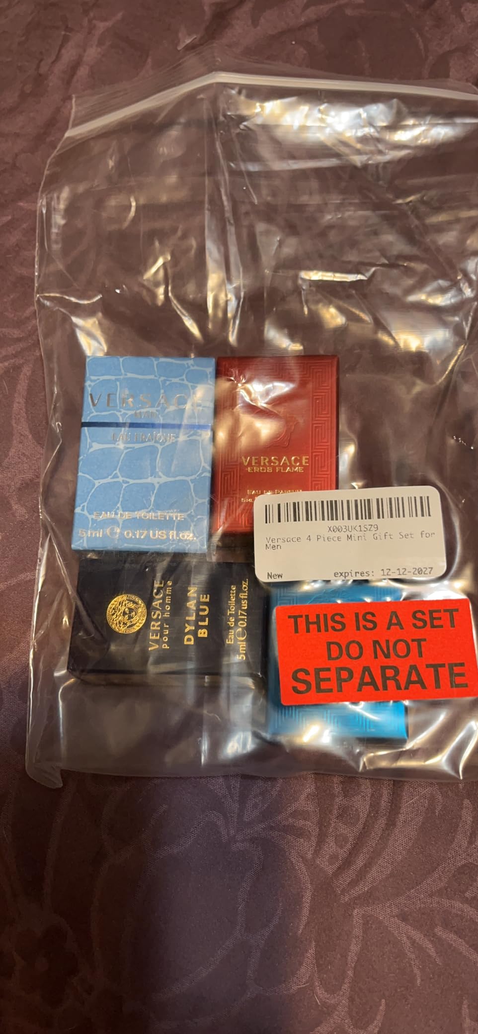 Versace 4 Piece Mini Gift Set for Men customer photo 1