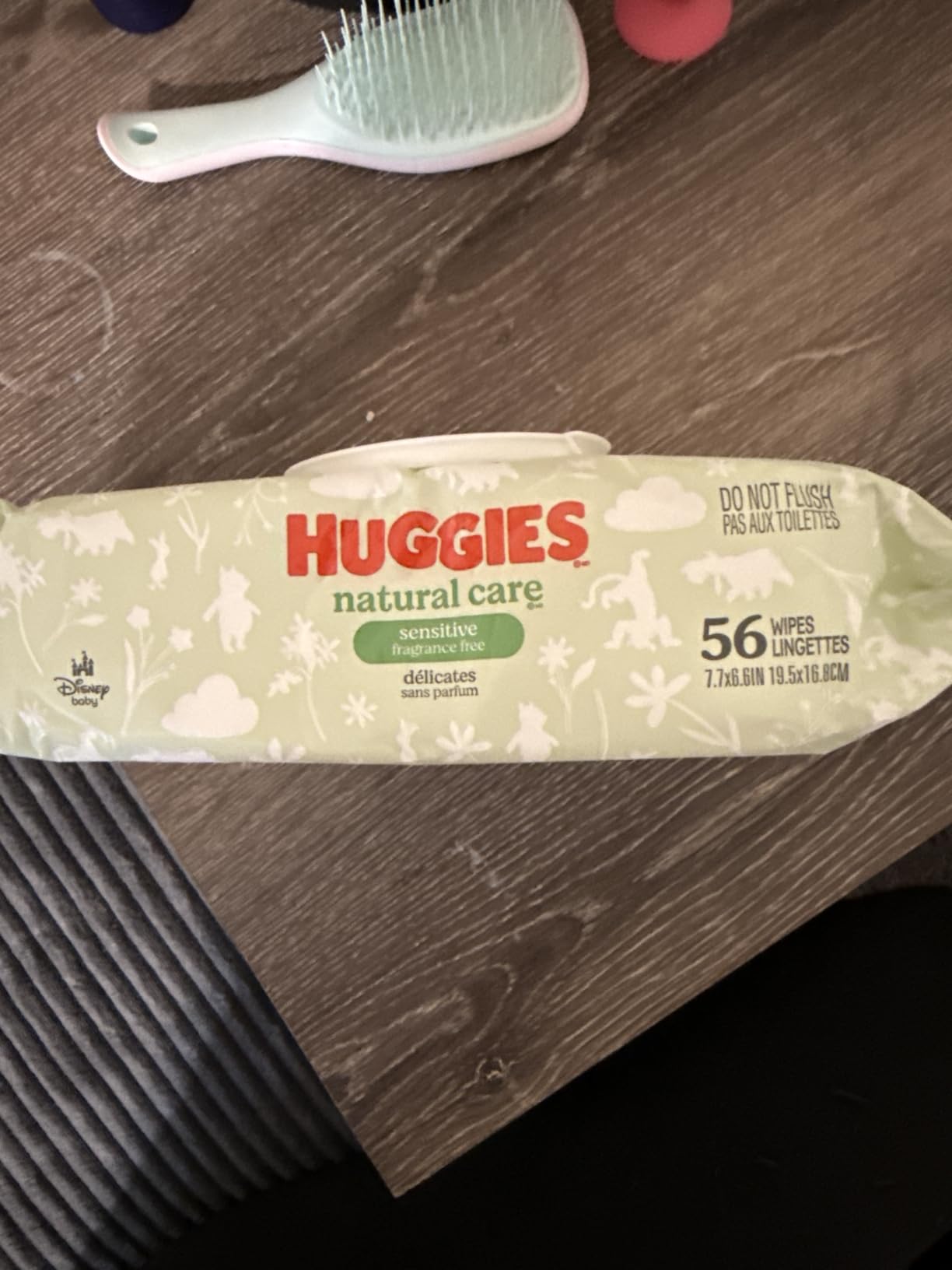 Huggies Natural Care Sensitive Baby Wipes, Unscented, Hypoallergenic, 99% Purified Water, 12 Flip-Top Packs (768 Wipes Total), Packaging May Vary customer photo 2