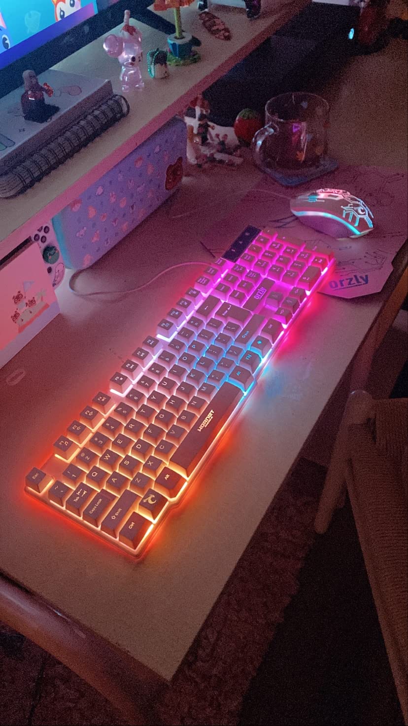 Gaming Keyboard and Mouse and Mouse pad and Gaming Headset, Wired LED RGB Backlight Bundle for PC Gamers and Xbox and PS4 Users - 4 in 1 Edition Hornet RX-250 customer photo 1