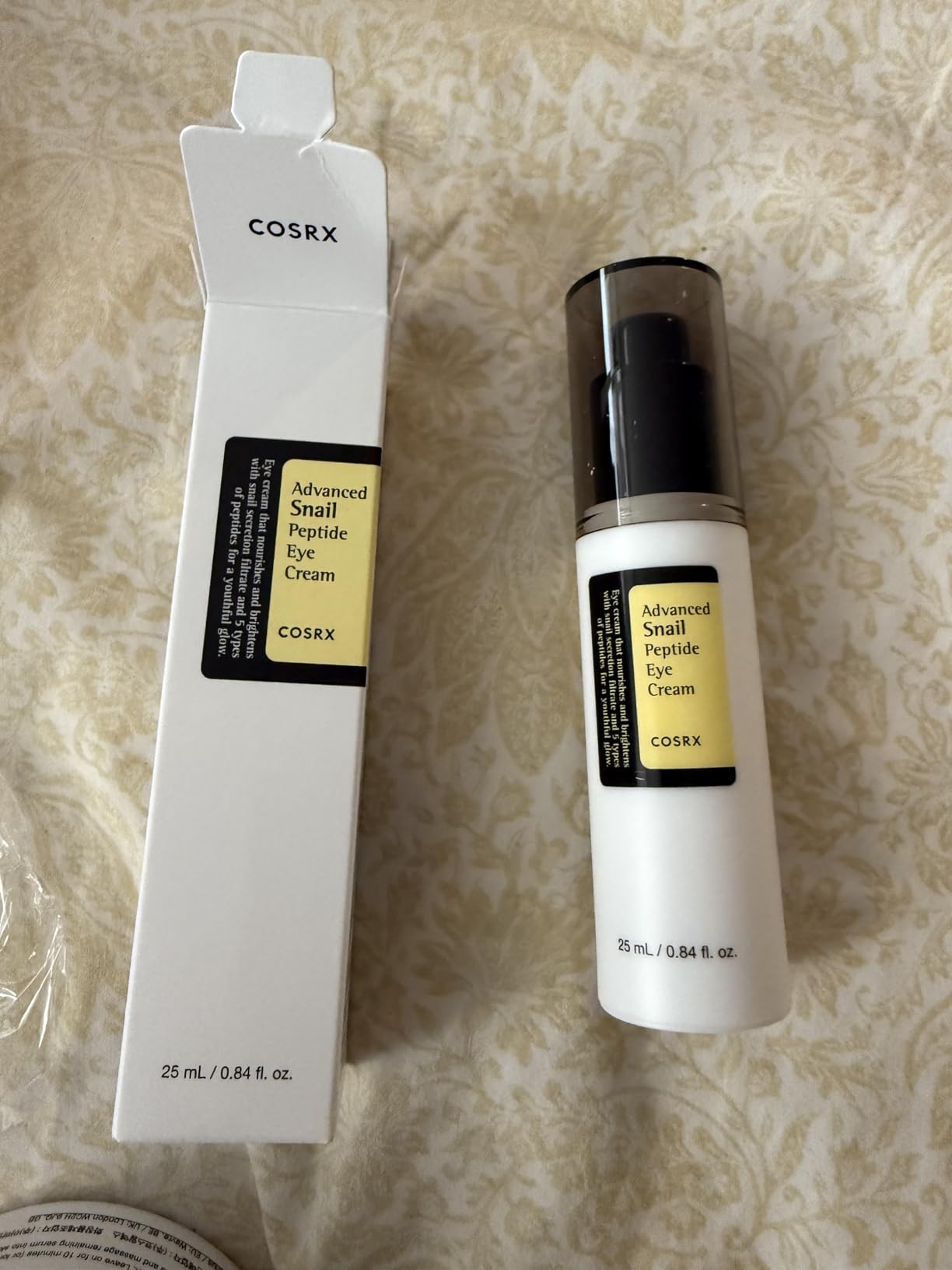 COSRX Snail Mucin Peptide Under Eye Cream for Anti-aging, 0.84 oz customer photo 2