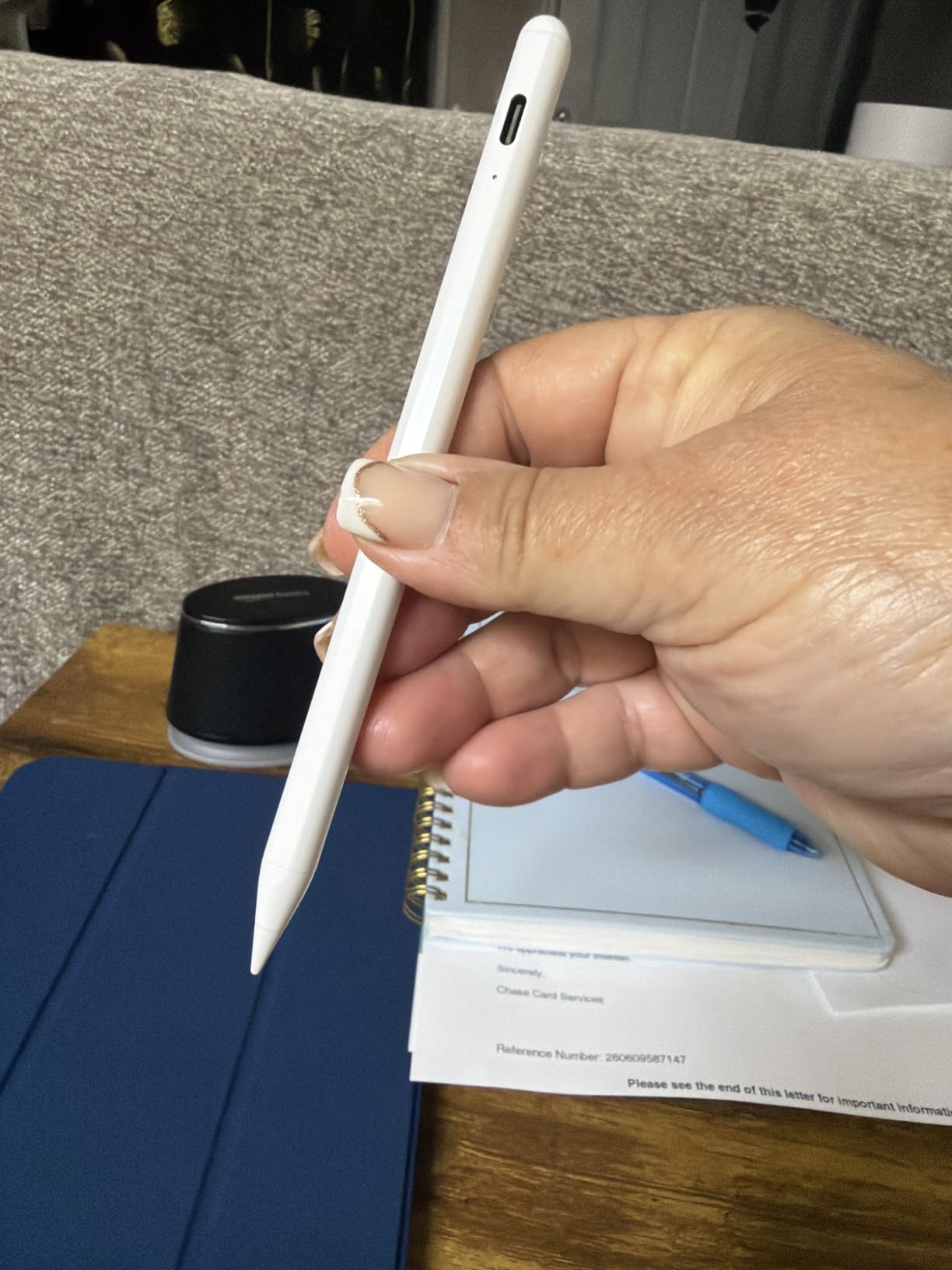 JAMJAKE Stylus Pen for iPad 6-11th Gen 2X Fast Charge, Palm Rejection-White customer photo 2