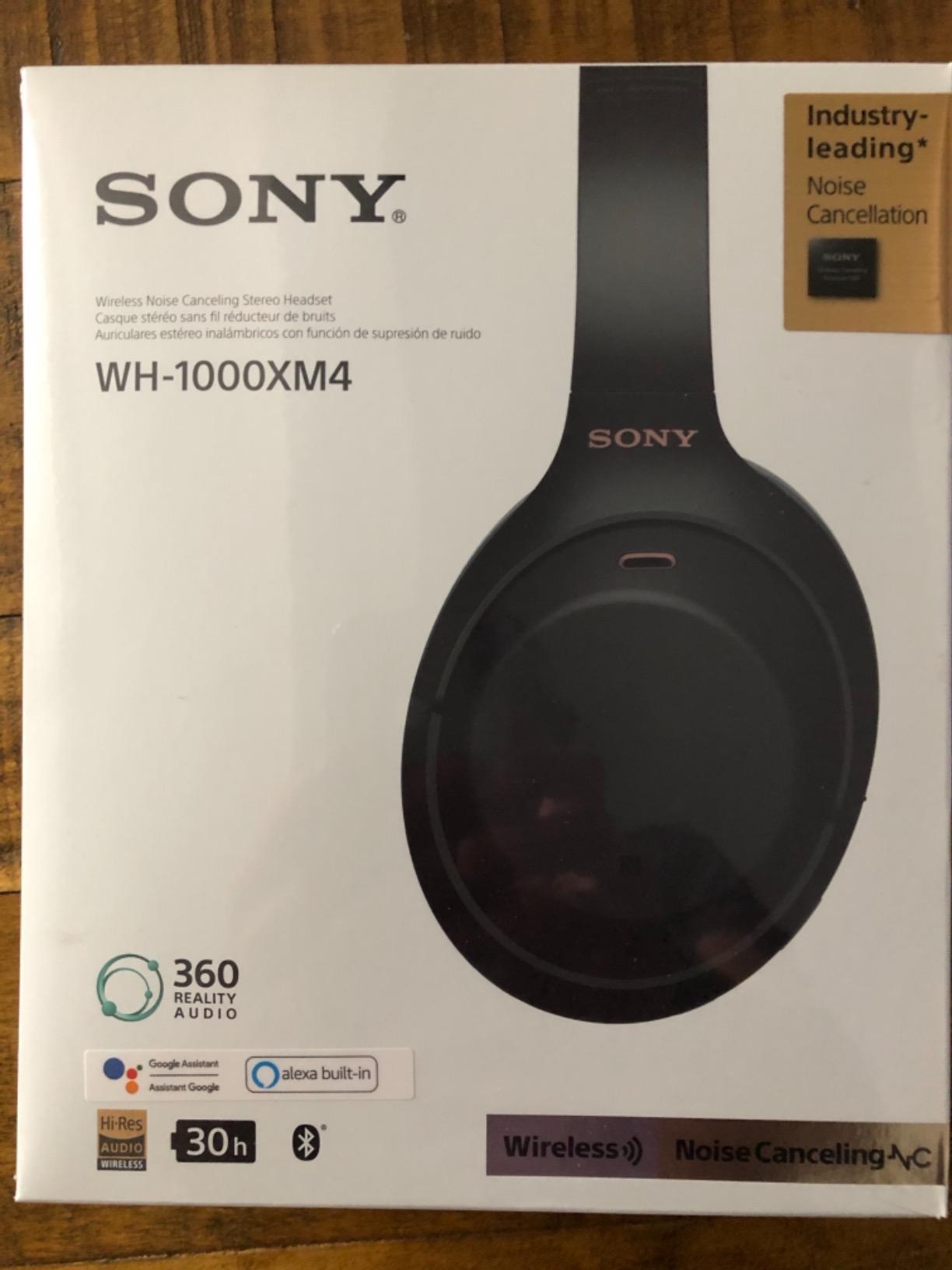 Sony WH-1000XM4 Wireless Noise Cancelling Headphones, Black customer photo 1