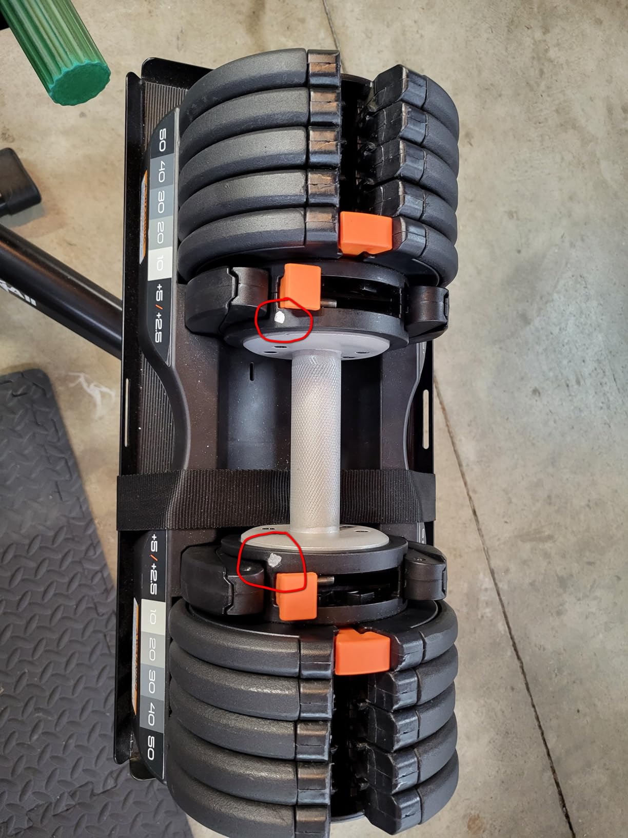 NordicTrack 55 lb Select-a-Weight Dumbbell Pair, Includes 1 Month iFIT Train Membership customer photo 1